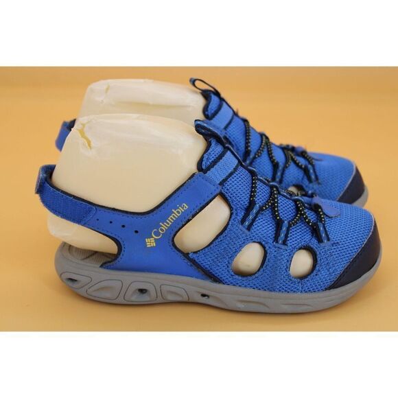BOYS COLUMBIA TECHSUN WAVE SANDALS SIZE 2 Youth Closed Toe Water Shoes Blue - Picture 5 of 10